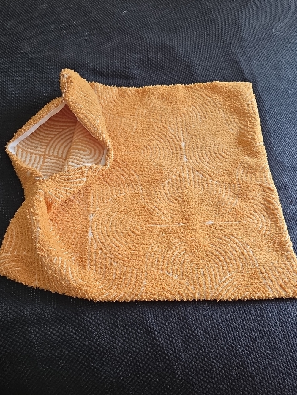 Mustard Yellow NWOT Textured Zip Closure Pillow Cover